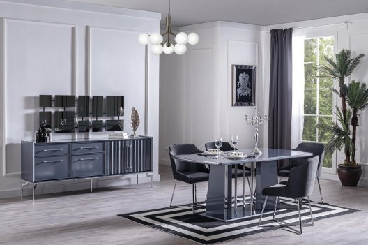 Titanyum Yemek Odası - Türk Home Mobilya